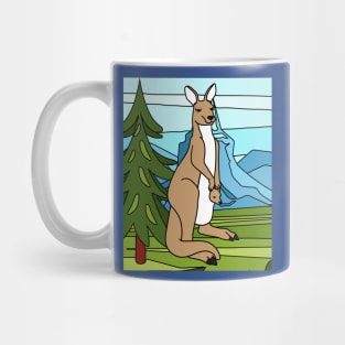 Kangaroo Bag Animal For Backpackers Mug